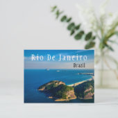 Carte Postale Plage Rio De Janiero Brésil (Debout devant)
