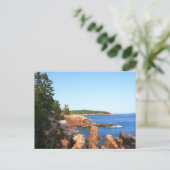 Carte Postale Plage rocheuse d'Acadia près de Thunder Hole (Debout devant)