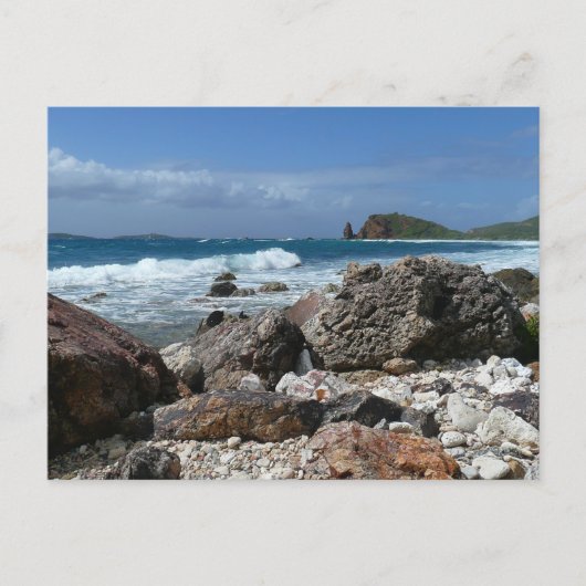 Carte Postale Plage rocheuse de St. Thomas (Devant)