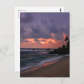 Carte Postale Plage romantique à Dusk (Devant / Derrière)