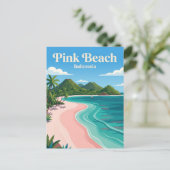 Carte Postale Plage rose Indonésie (Debout devant)