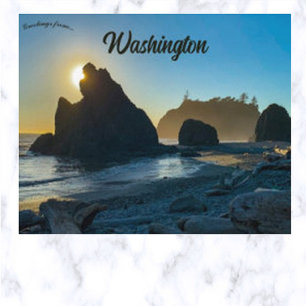 Carte Postale Plage Ruby Washington États-Unis