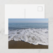 Carte Postale Plage/Sable/Vagues (Devant / Derrière)