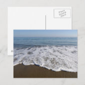 Carte Postale Plage/Sable/Vagues (Devant / Derrière)