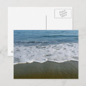 Carte Postale Plage/Sable/Vagues (Devant / Derrière)