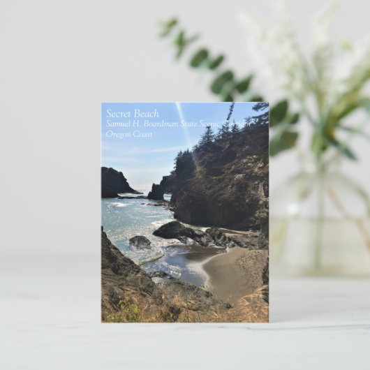 Carte Postale Plage secrète, Samuel H. Boardman, Oregon (Debout devant)