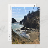 Carte Postale Plage secrète, Samuel H. Boardman, Oregon (Devant / Derrière)