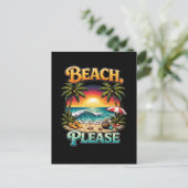 Carte Postale Plage, s'il vous plaît (Debout devant)