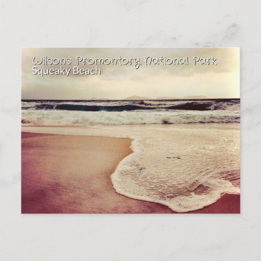 Carte Postale Plage Squeaky, Wilsons Prom (Devant)