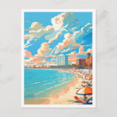 Carte Postale Plage St Pete Floride Voyage Rétro (Devant)