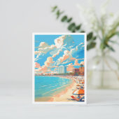 Carte Postale Plage St Pete Floride Voyage Rétro (Debout devant)