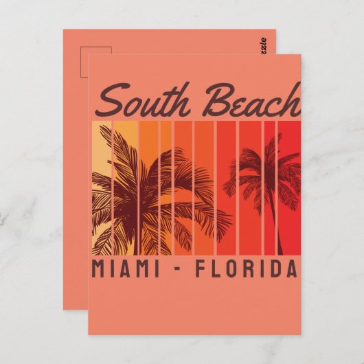 Carte Postale plage sud (Devant / Derrière)