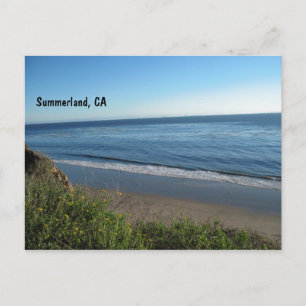 Carte Postale Plage, Summerland, Californie