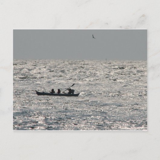 Carte Postale Plage Sunset (Devant)