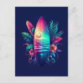 Carte Postale Plage Tropical Surboard (Devant)