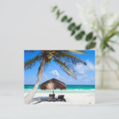 Carte Postale Plage tropicale (Debout devant)