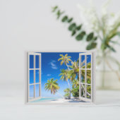 Carte Postale Plage tropicale (Debout devant)