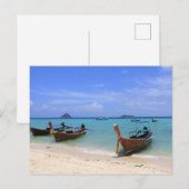 Carte Postale Plage tropicale (Devant / Derrière)