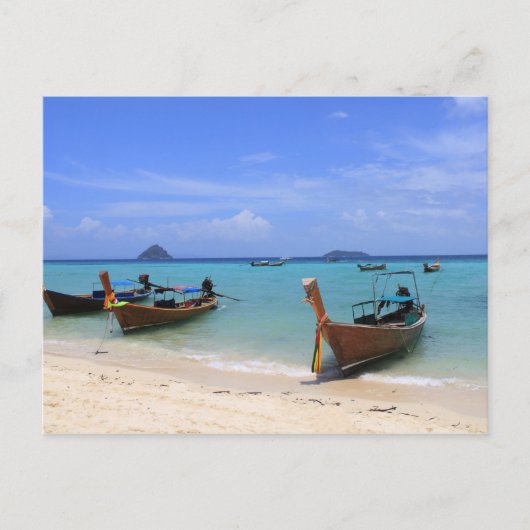 Carte Postale Plage tropicale (Devant)