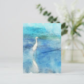 Carte Postale Plage tropicale à Turquoise Aqua Turquoise Blue (Debout devant)