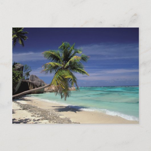 Carte Postale Plage Tropicale, Anse Source D'Argent, La Digue (Devant)