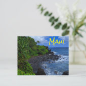 Carte Postale Plage tropicale de Maui Hawaiian Island (Debout devant)