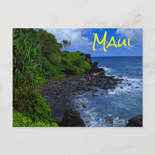 Carte Postale Plage tropicale de Maui Hawaiian Island (Devant)