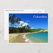 Carte Postale plage tropicale de tayrona (Devant / Derrière)