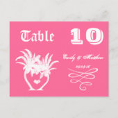 Carte Postale Plage tropicale Pink Island Palm Tree Mariage (Dos)