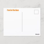 Carte Postale Plage Umbrella Ocean View Photographie (Dos)