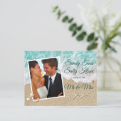 Carte Postale Plage Vagues Jortes de sable Salty Baisers Photo (Debout devant)