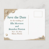 Carte Postale Plage Vagues Jortes de sable Salty Baisers Photo (Dos)