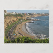 Carte Postale Plage verte de côte au Lima-Pérou (Devant)