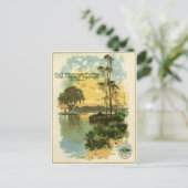 Carte Postale Plage Vintage relaxante (Debout devant)