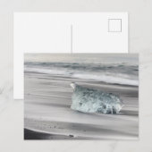 Carte Postale Plage volcanique noire | Parc national du Vatnajök (Devant / Derrière)