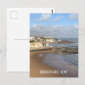 Carte Postale Plages à Broadstairs dans le Kent (Devant / Derrière)