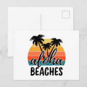 Carte Postale Plages Aloha (Devant / Derrière)