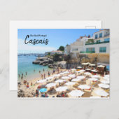 Carte Postale Plages de Cascais, Portugal (Devant / Derrière)