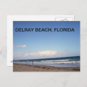 CARTE POSTALE PLAGES DE DELRAY BEACH (Devant / Derrière)