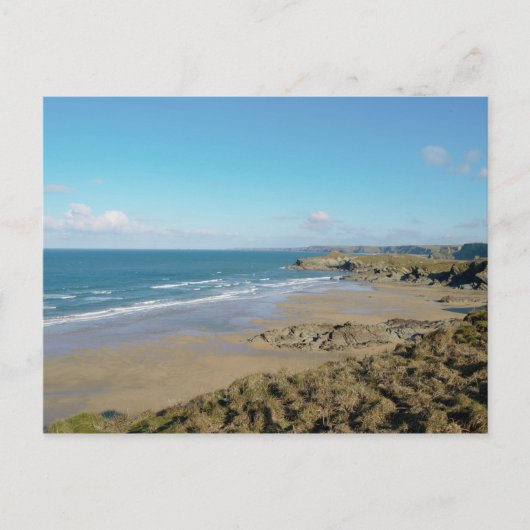 Carte Postale Plages de Newquay Bay Cornwall Angleterre (Devant)