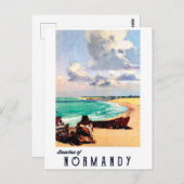 Carte Postale Plages de Normandie, France (Devant / Derrière)
