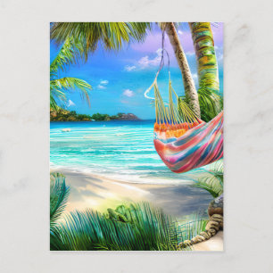 Carte Postale Plages tropicales avec leur sable blanc et cristal