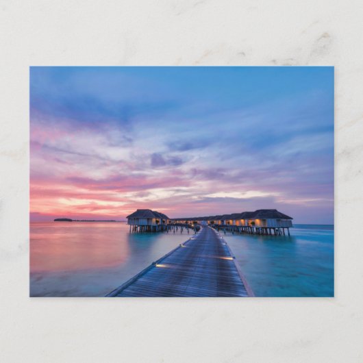 Carte Postale Plages tropicales | Bungalows Maldives (Devant)