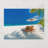 Carte Postale Plages tropicales | Plage de chaises longues Bora (Devant)