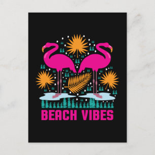 Carte Postale Plages Vibes Flamants Roses-19501