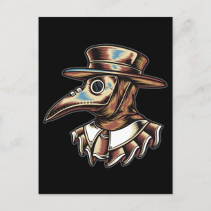 Carte Postale Plague Doctor Illustration Art