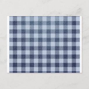 Carte Postale Plaid bleu