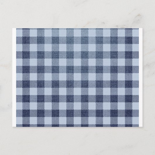 Carte Postale Plaid bleu (Devant)