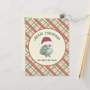 Carte Postale Plaid de Noël intemporel
