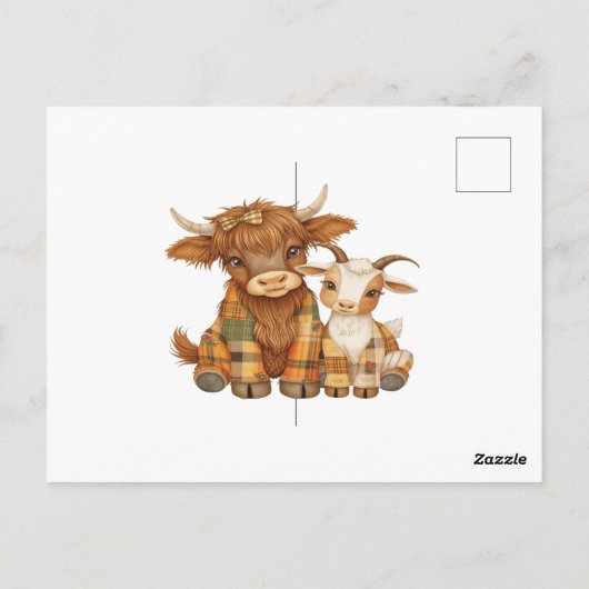Carte Postale Plaid & Precious Pals (Dos)